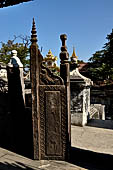 Myanmar - Mandalay, Shwenandaw Kyaung (the Golden Palace) a wonderful example of the Burmese unique teak architecture and wood-carving art. 